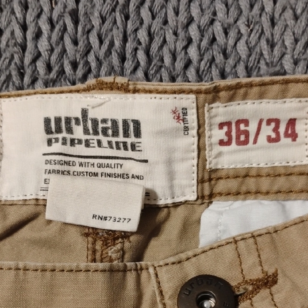 Urban Pipeline Khaki Cargo Pants for Men